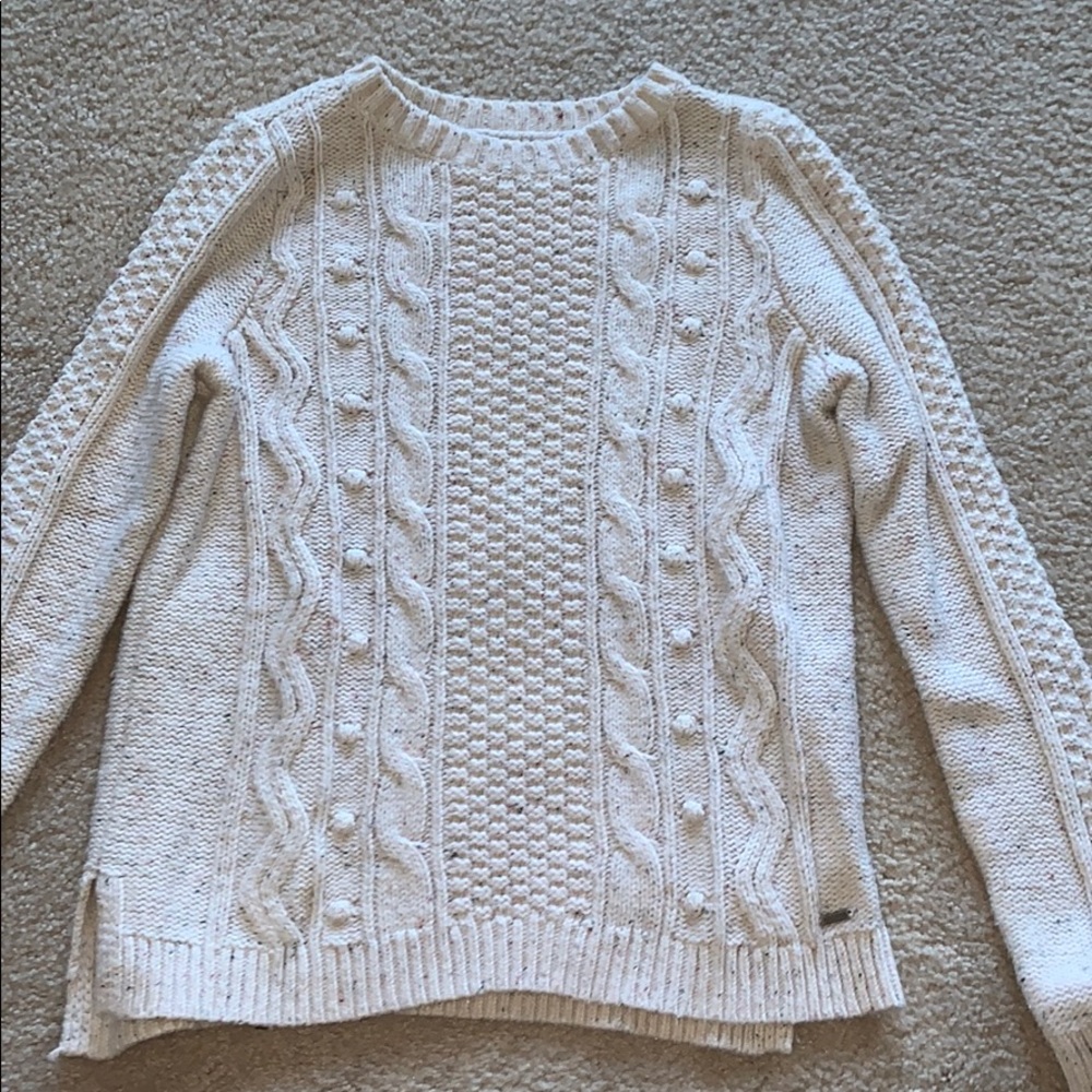 A white sweater
